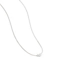 Sterling Silver Crystal Wings Necklace