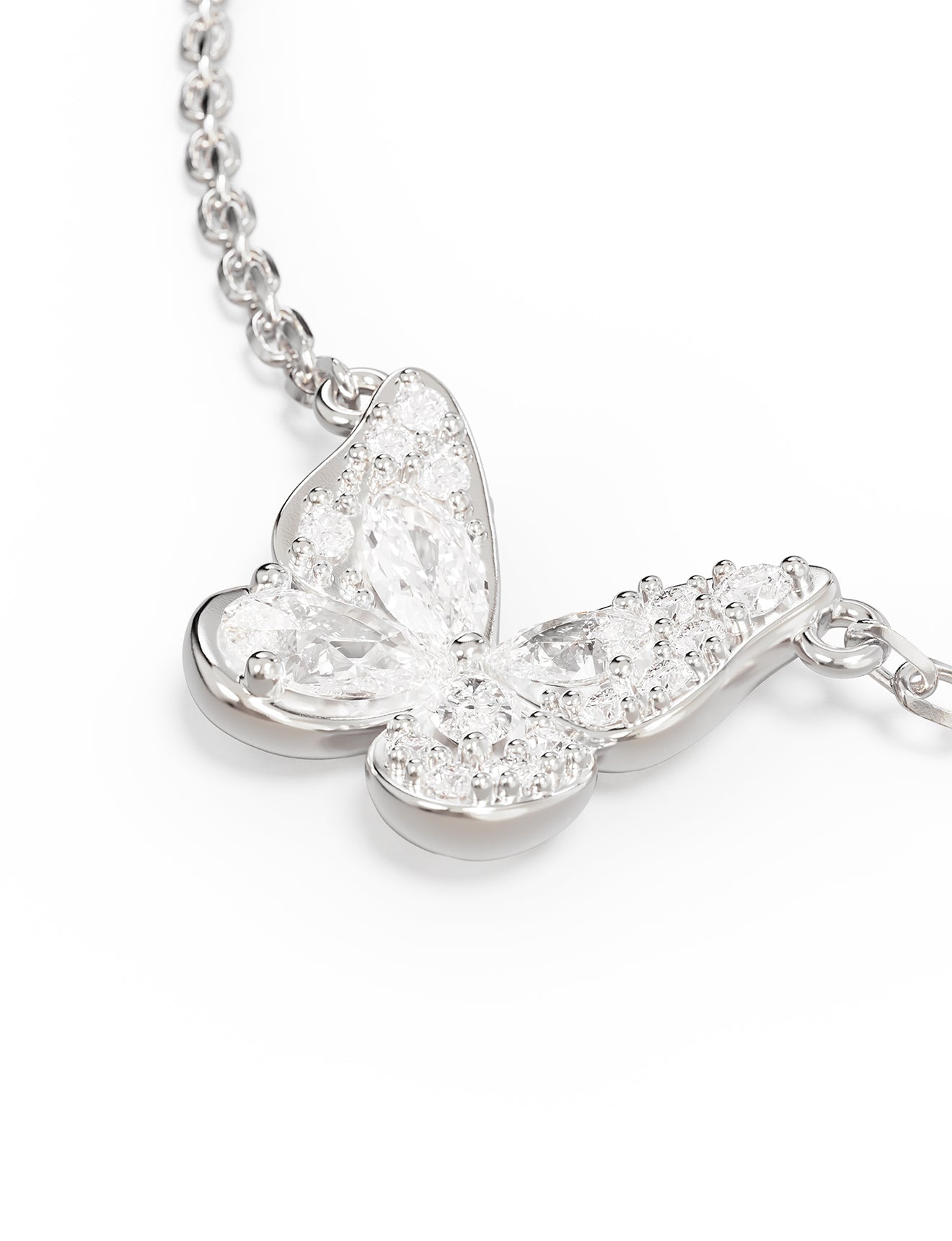 NECKLACE SILVER WITH WINGS I FLY SILVER