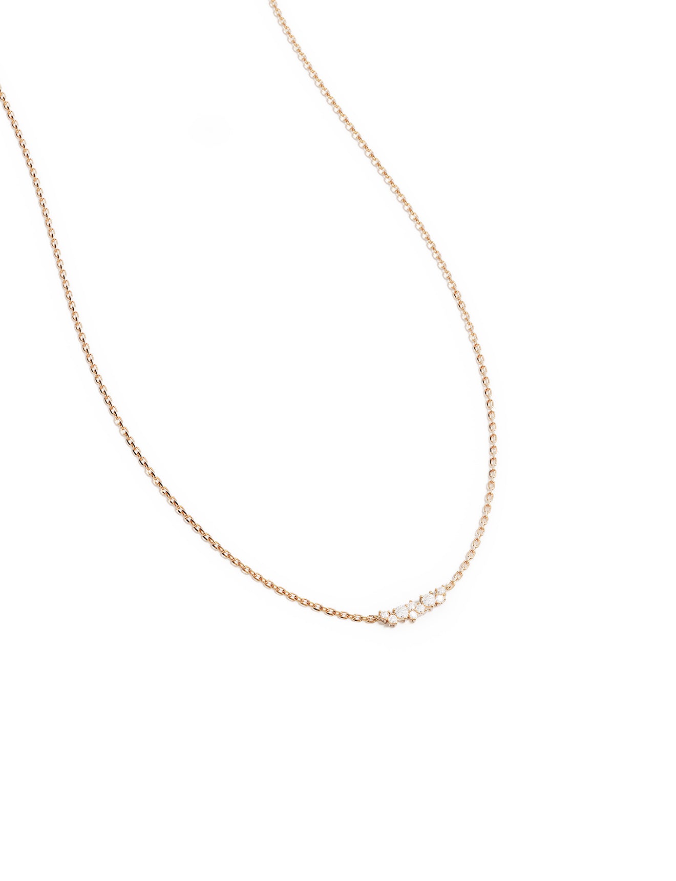 NECKLACE CYRSTAL DUST 18K GOLD VERMEIL