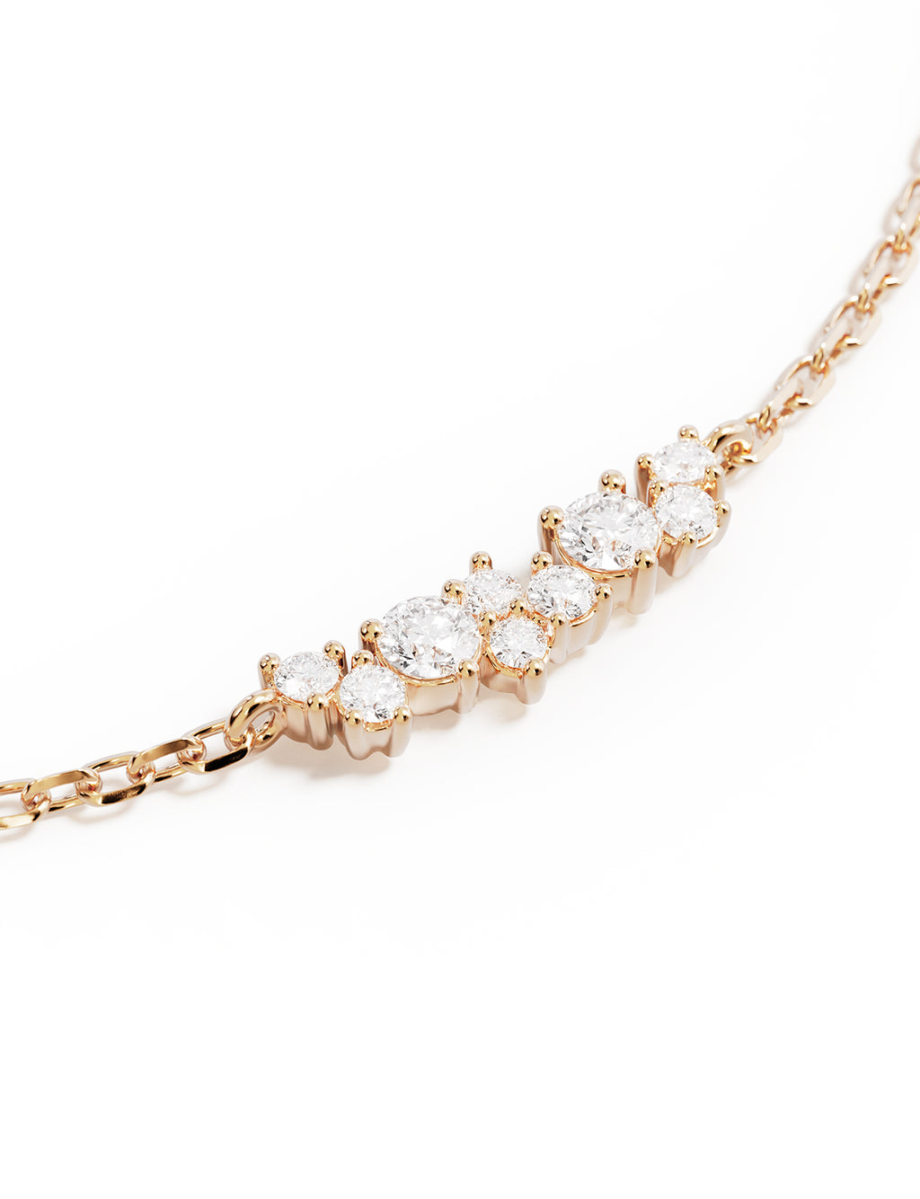 NECKLACE CYRSTAL DUST 18K GOLD VERMEIL