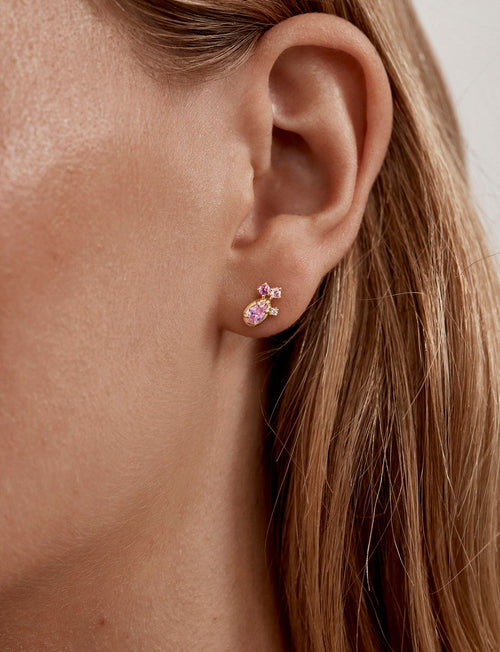 18k Gold Vermeil Awaken Love Stud Earrings