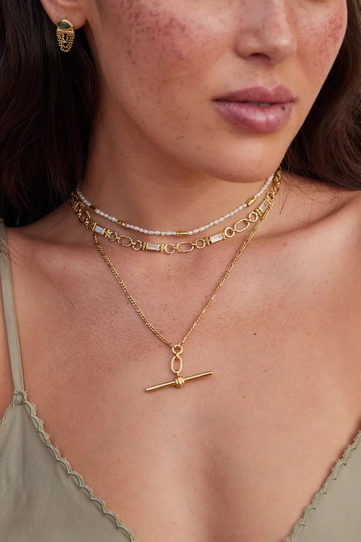 Petra Moonstone Gold Necklace