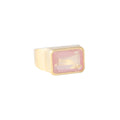 ROSE QUARTZ COCKTAIL RING