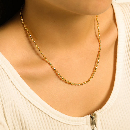 NECKLACE POD CHAIN SILVER