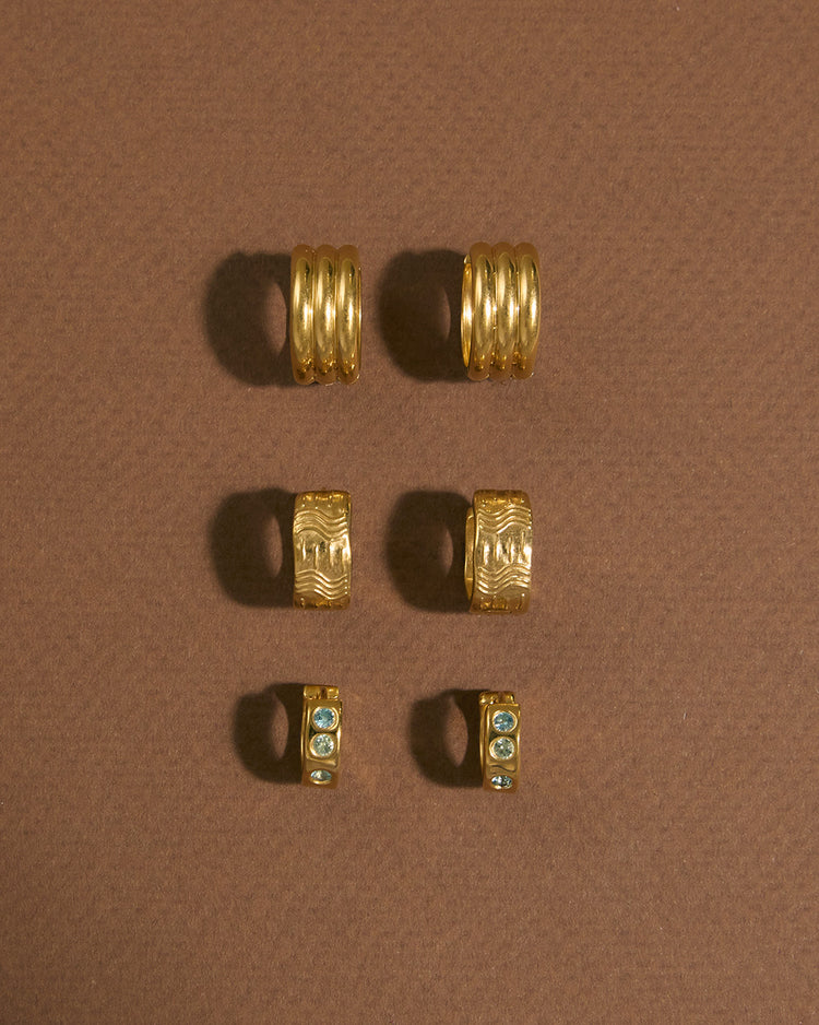 SORBET HOOPS - 18K GOLD PLATED