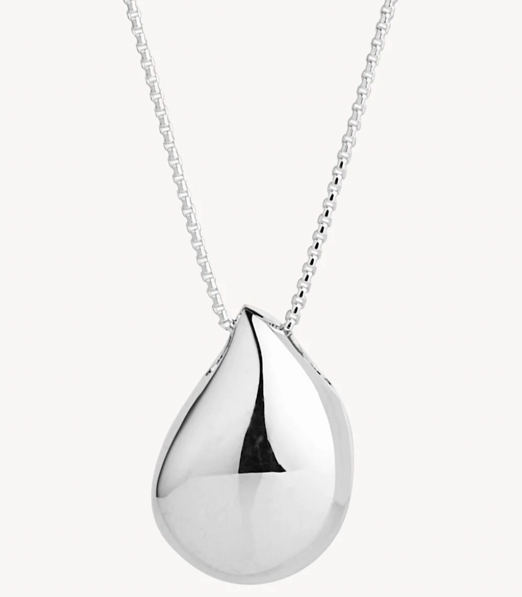 SUNSHOWER LARGE PENDANT NECKLACE (STERLING SILVER)