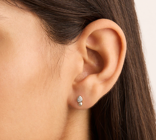 ADORE YOU STUD EARRINGS - SILVER