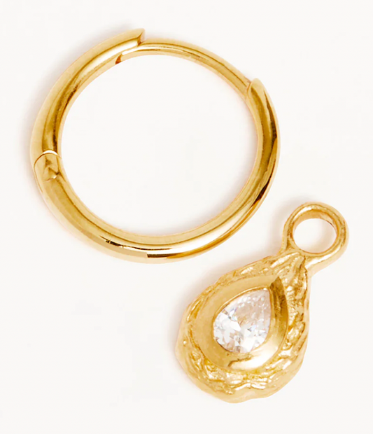 WITH LOVE HOOP EARRINGS - GOLD