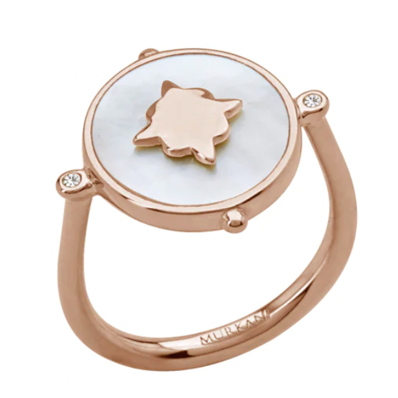 TEMPLE MOON RING - ROSE GOLD