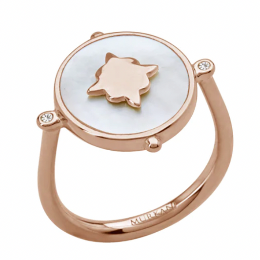 TEMPLE MOON RING - ROSE GOLD