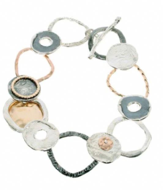 BRACELET WITH OPEN SHAPES