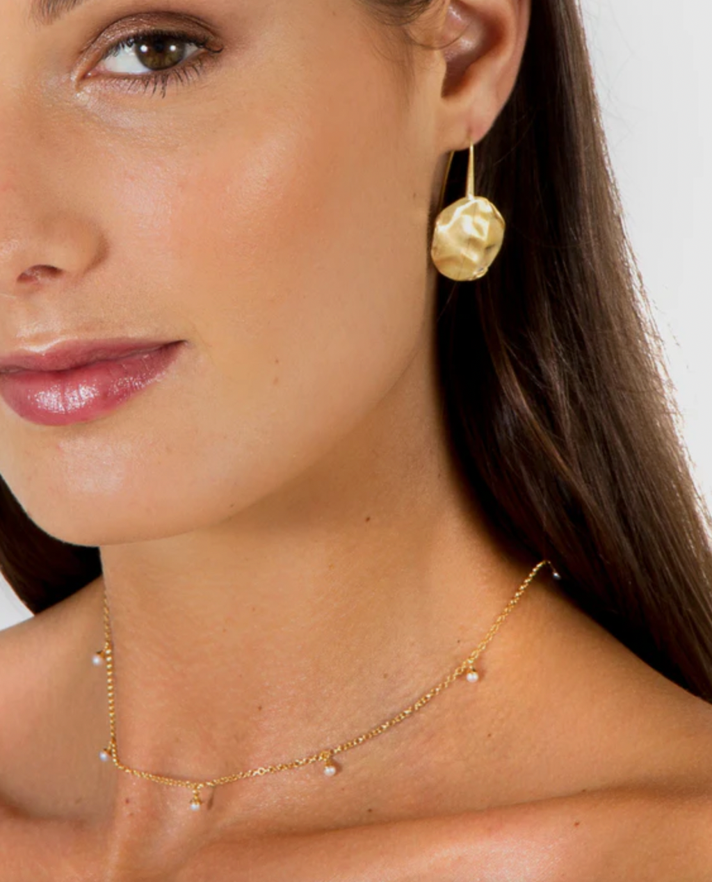 PEARL POM NECKLACE - GOLD