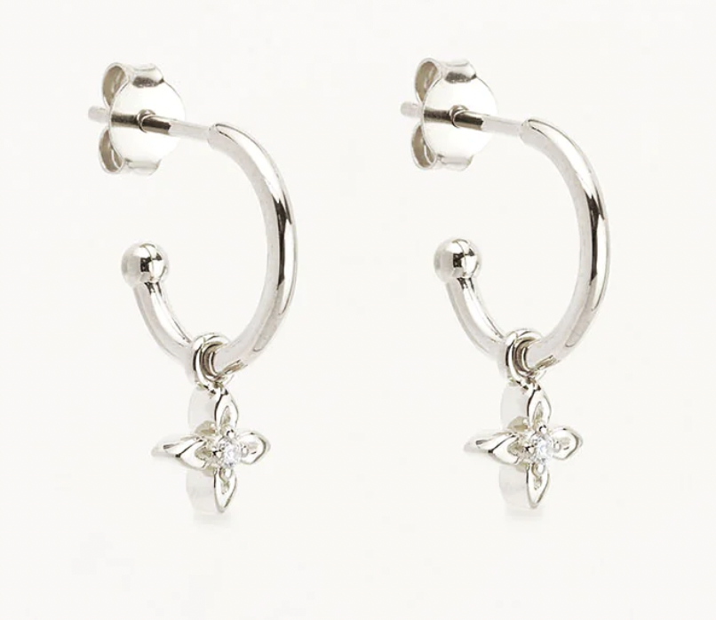 LIVE IN LIGHT HOOPS - SILVER