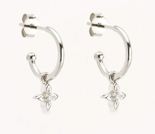 LIVE IN LIGHT HOOPS - SILVER