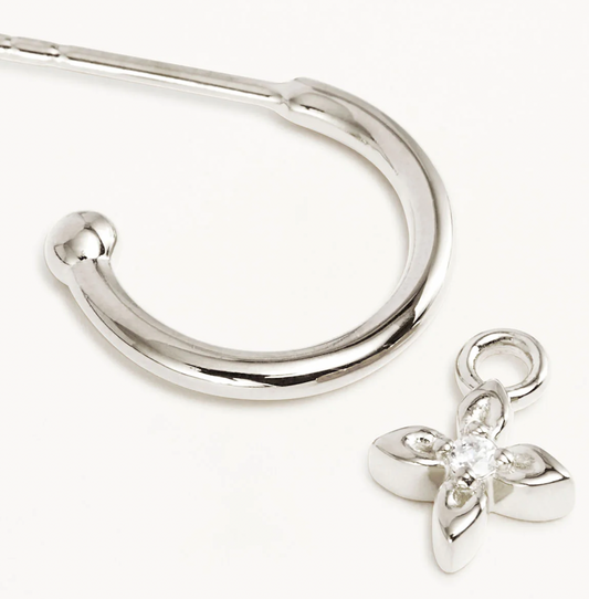 LIVE IN LIGHT HOOPS - SILVER