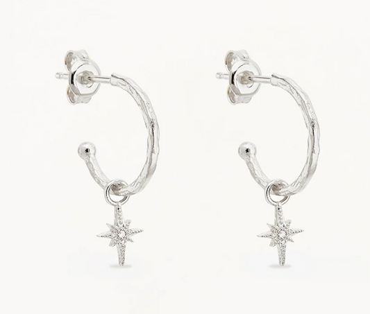 STARLIGHT HOOPS - SILVER