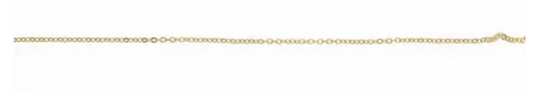 9CT GOLD HAMMERED CABLE CHAIN ANKLET