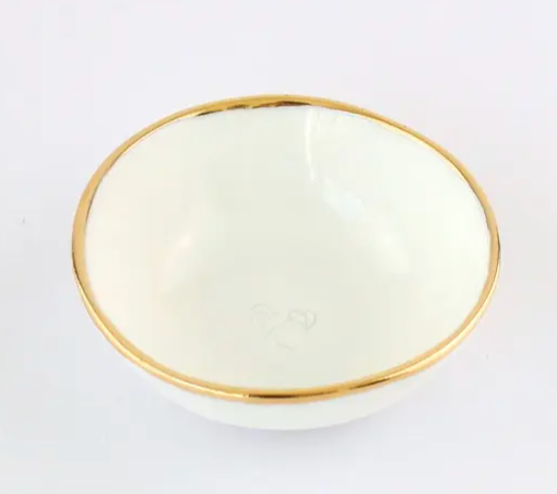 MINI WHITE TRINKET DISH (ORGANIC SHAPED)