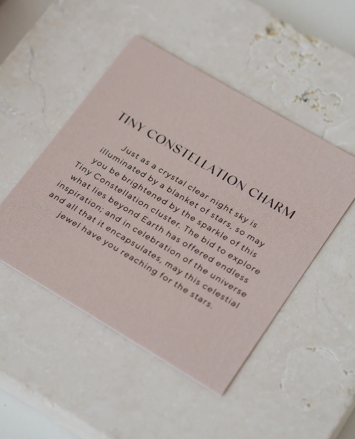 TINY CONSTELLATION CHARM - YELLOW GOLD PLATED