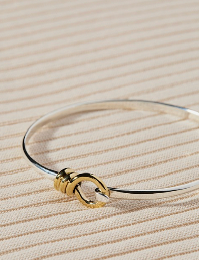 HIGHFIELD CUFF (STERLING SILVER AND YELLOW GOLD PLATED)