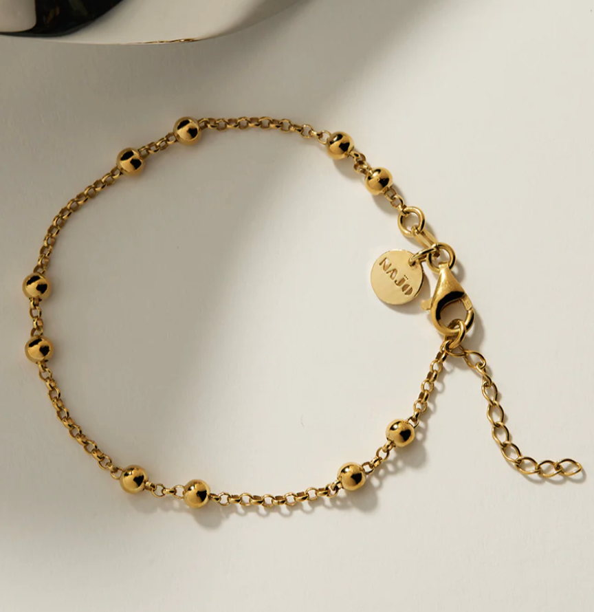 MATTINA SINGLE BRACELET (YELLOW GOLD PLATED)