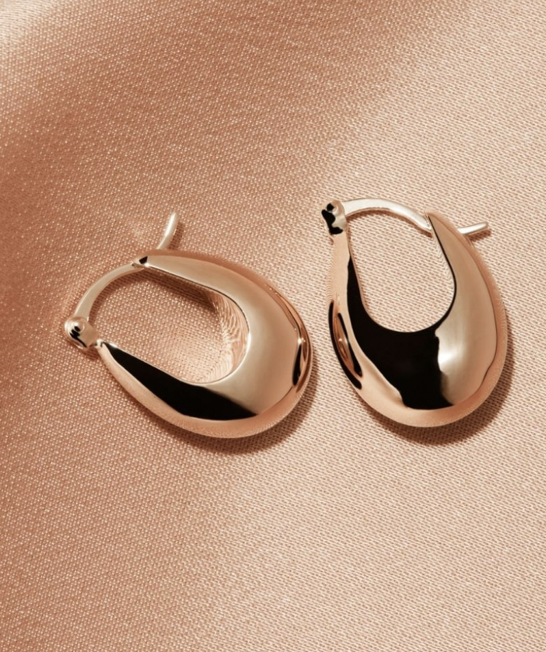 CLOUDLAND HOOP EARRINGS (ROSE GOLD PLATED)
