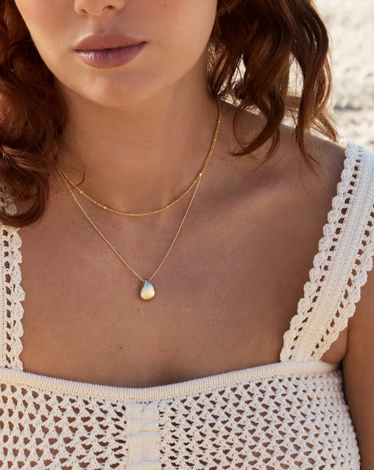 SUNSHOWER SMALL PENDANT (YELLOW GOLD PLATED)