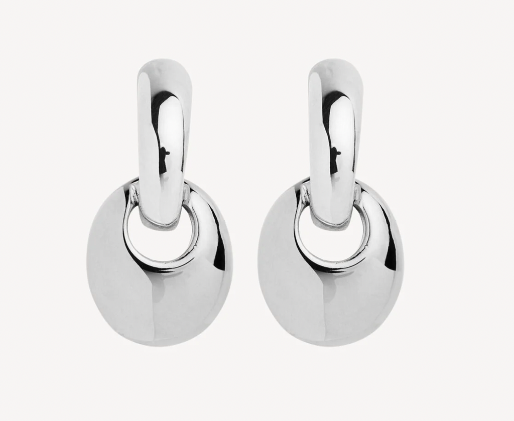 PEBBLE DROP EARRINGS (STERLING SILVER)