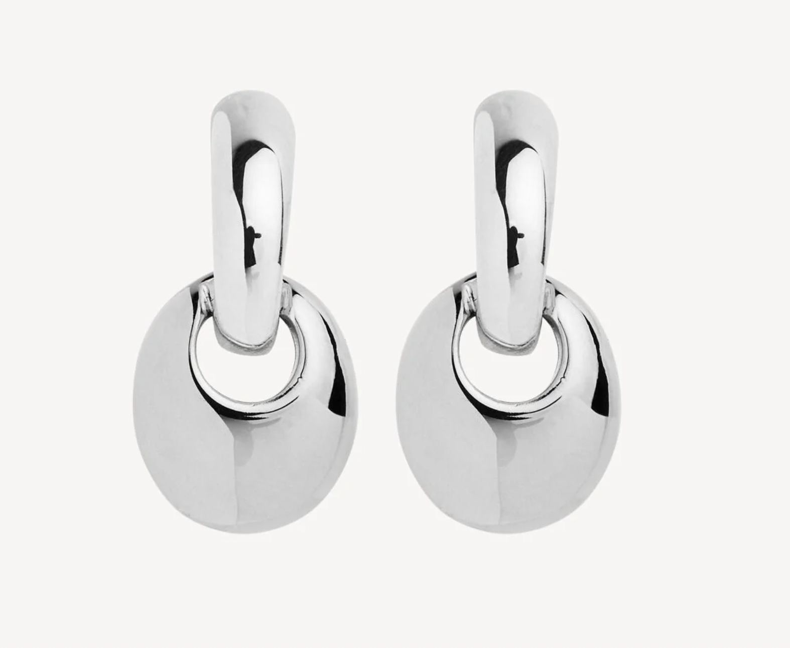 PEBBLE DROP EARRINGS (STERLING SILVER)