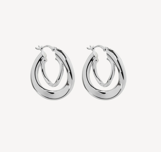 STRUDEL HOOPS SMALL (STERLING SILVER)