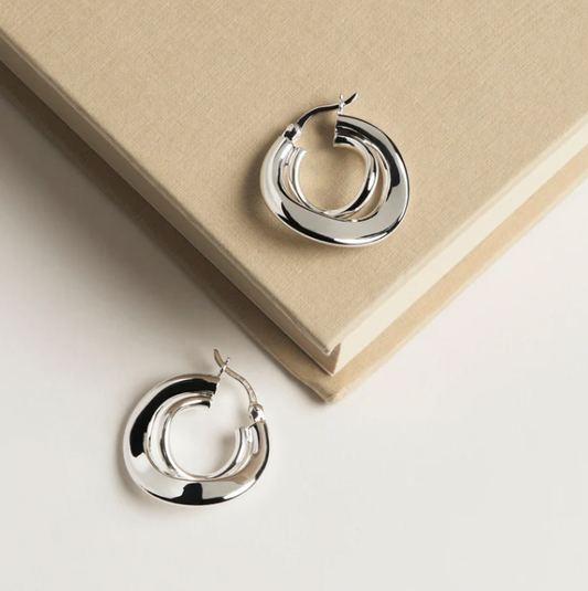STRUDEL HOOPS SMALL (STERLING SILVER)