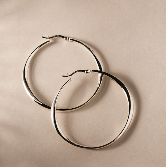 VESPA HOOP EARRINGS (STERLING SILVER)