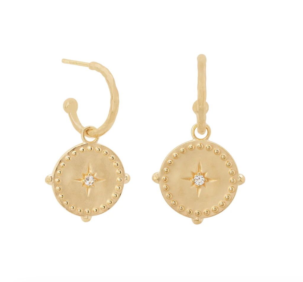 SMALL HOOP EARRINGS INTO THE LIGHT - GOLD