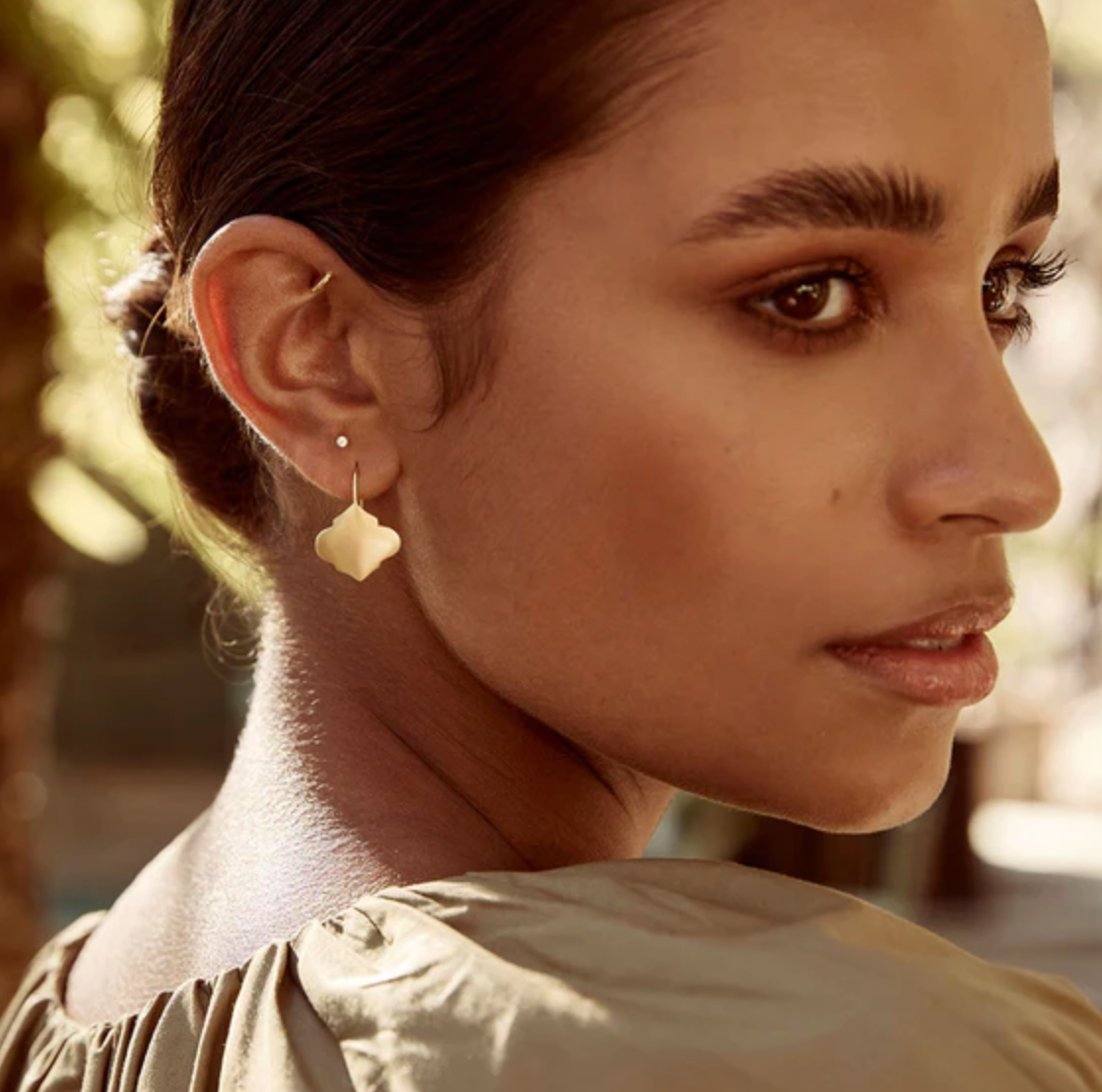 MOROCCAN DROP EARRINGS - GOLD.