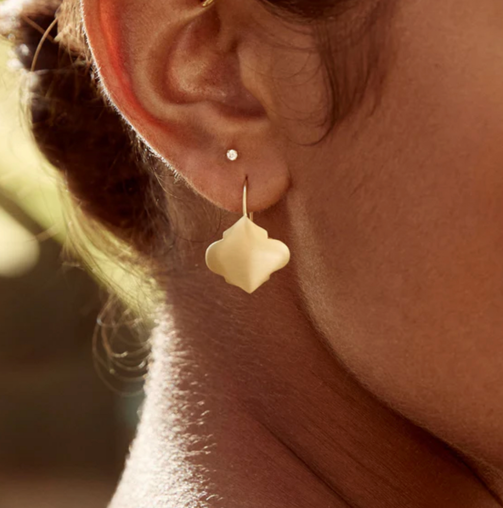 MOROCCAN DROP EARRINGS - GOLD.