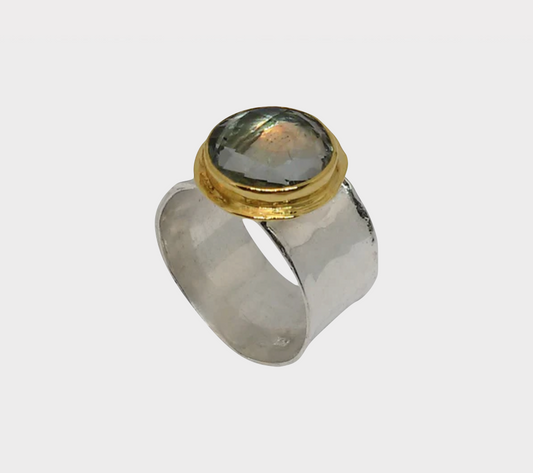 HANDMADE GREEN AMETHYST RING