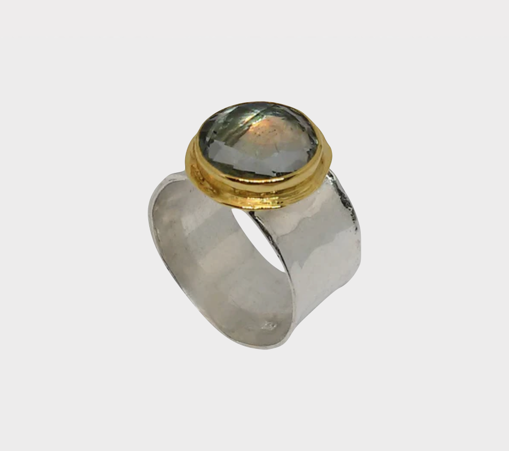 HANDMADE GREEN AMETHYST RING