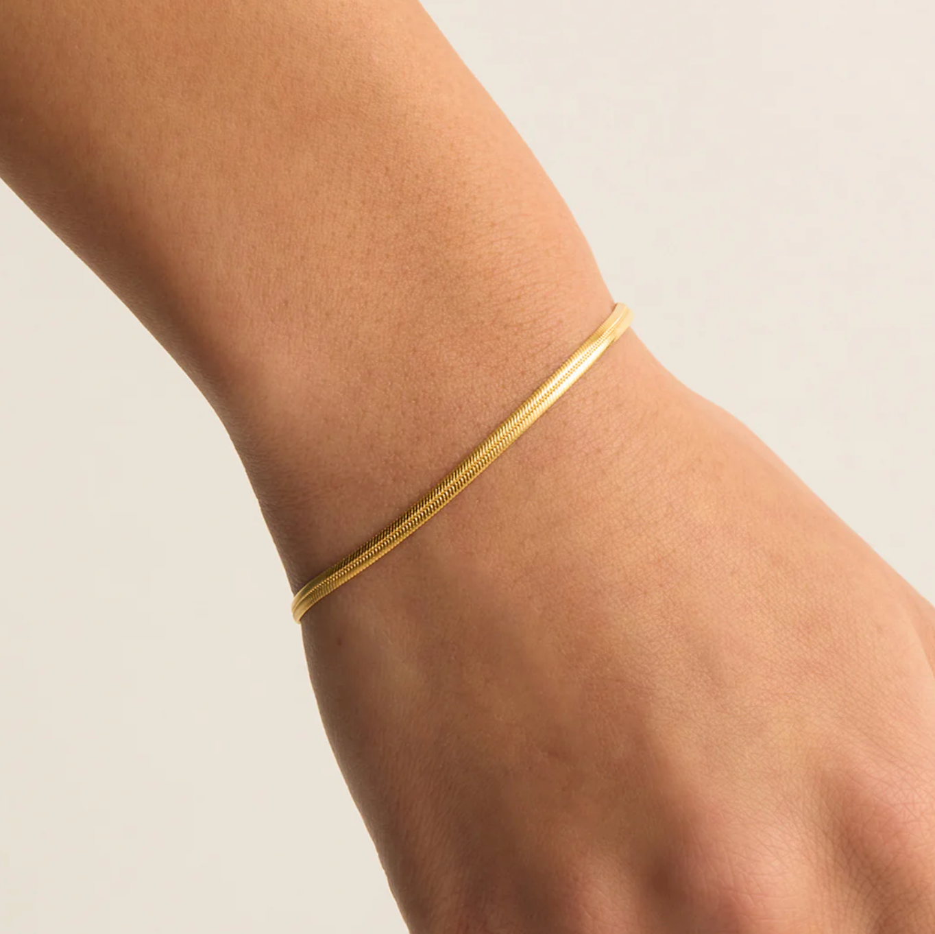 HERRINGBONE CHAIN BRACELET