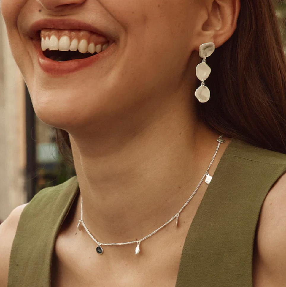 SILVER NOMAD CHARM NECKLACE