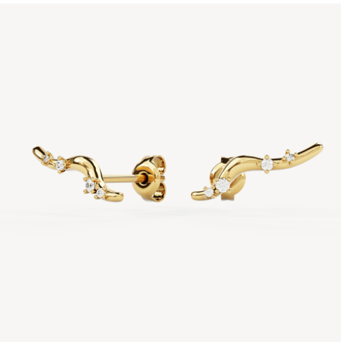 GOLD CHASING TIDES EARRINGS