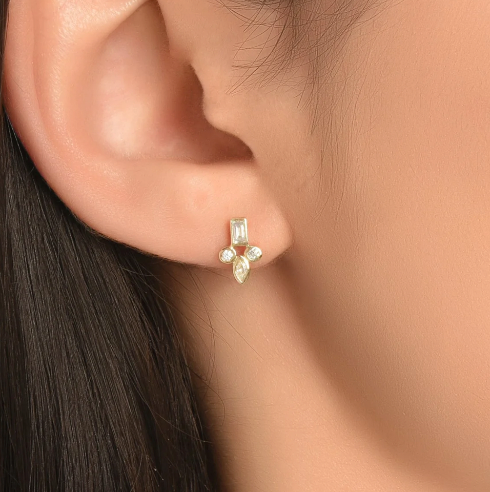 BLUME EARRINGS VON TRESKOW LUXE