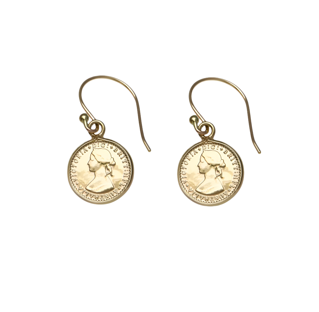 MINI COIN HOOK EARRINGS VON TRESKOW LUXE