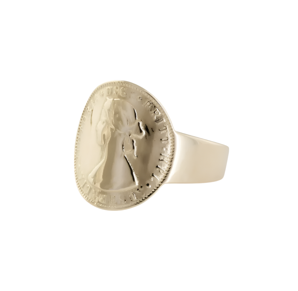 MINI CURVED COIN RING VON TRESKOW LUXE