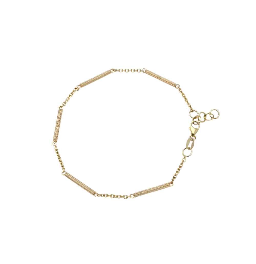 SEGMENTED HERRINGBONE BRACELET VON TRESKOW LUX