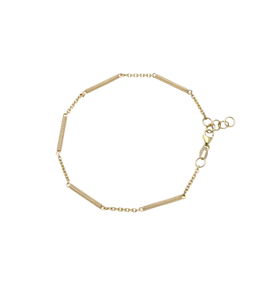 SEGMENTED HERRINGBONE BRACELET VON TRESKOW LUX