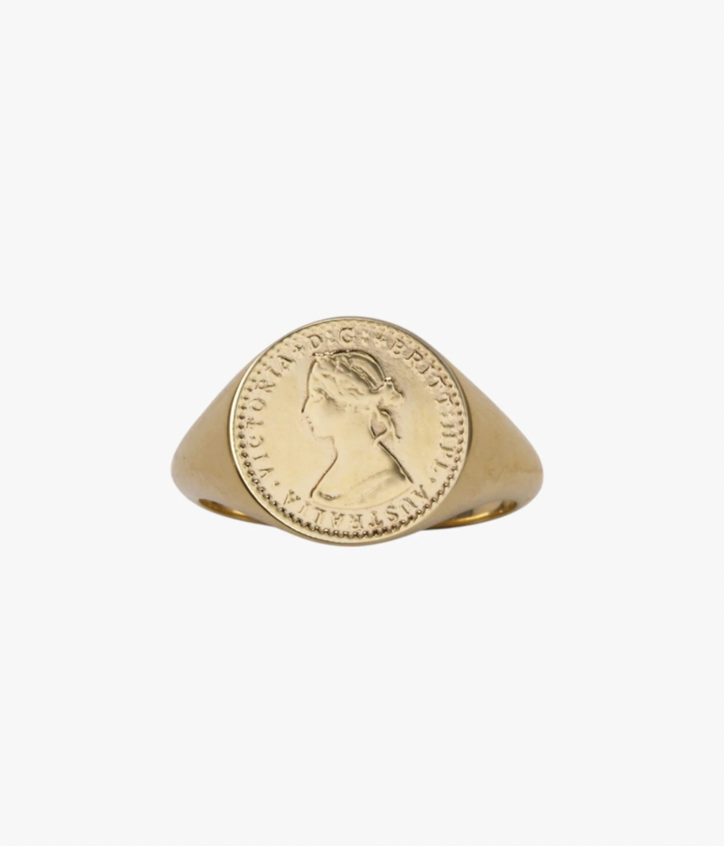 COIN SIGNET RING VON TRESKOW LUXE