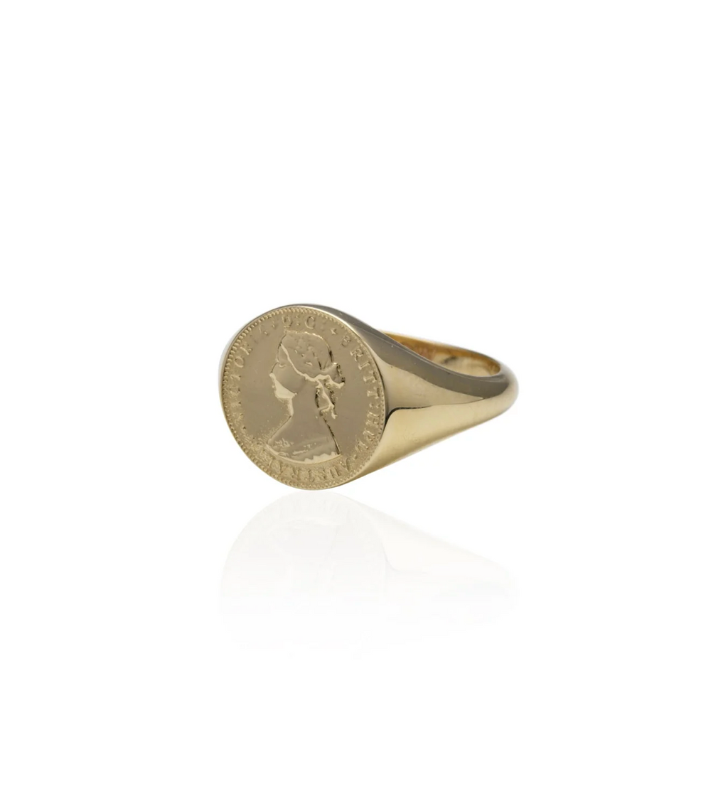 COIN SIGNET RING VON TRESKOW LUXE