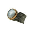 HANDMADE PEARL RING WITH FLORAL DETAIL