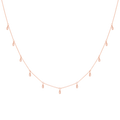 TEAR DROP CHOKER - ROSE GOLD