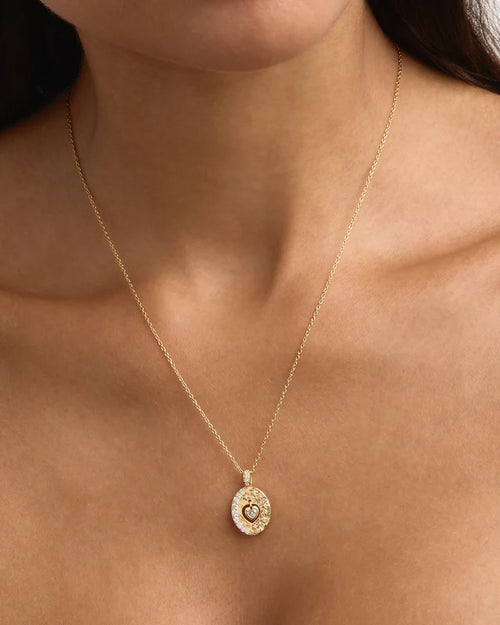 18k Gold Vermeil Love You to the Moon and Back Necklace